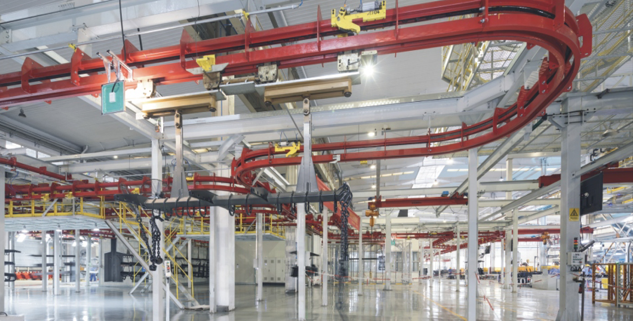 Hangcha Garis logistik overhead automatik